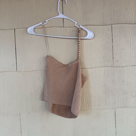 Zara Asymmetrical Beaded Knit Top - Picture 4 of 4